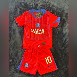 Paris Saint-Germain New 2026 Away Jersey Red kids sizes available